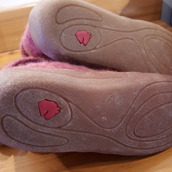 100% Wool Slipper Boots - Size 6 - Pink - Picture 4 of 4